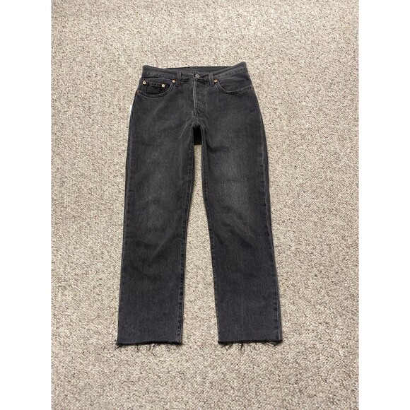 Levi's 501 Women's Straight Leg Jeans - Charcoal - Picture 2 of 10